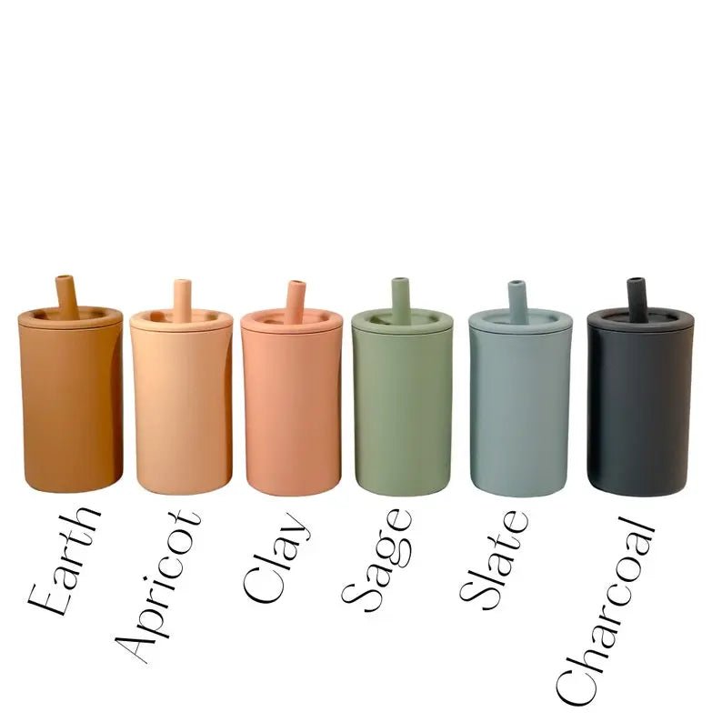 Little Joy Co. Silicone Straw Cup for Babies and Toddlers Multiple Colors - Everetts Place Boutique - 