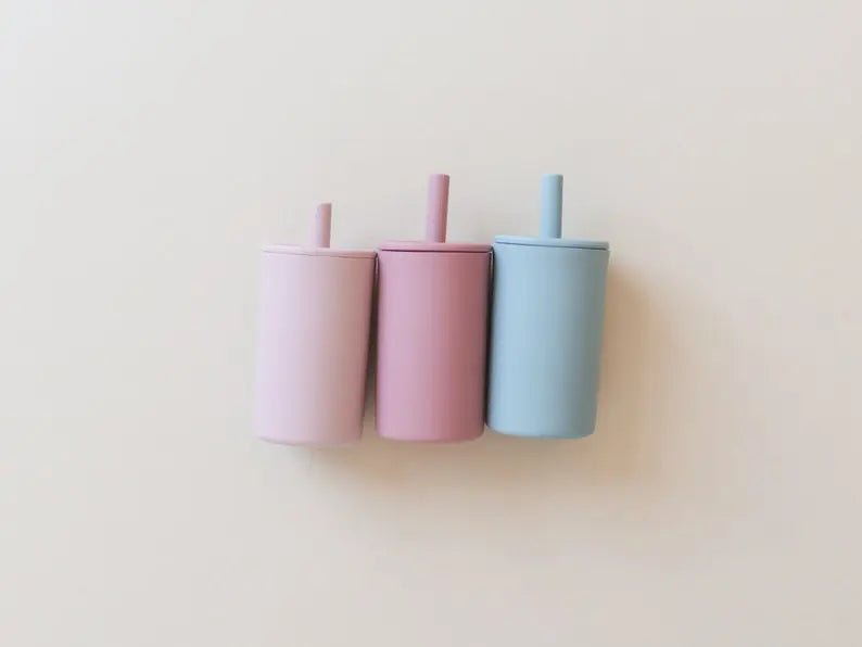 Little Joy Co. Silicone Straw Cup for Babies and Toddlers Multiple Colors - Everetts Place Boutique - 