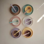 Mushie Silicone Suction Bowl for Kids Food Grade Heat Resistant Safe Feeding - 