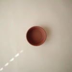 Mushie Silicone Suction Bowl for Kids Food Grade Heat Resistant Safe Feeding - 