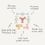 Mushie Silicone Suction Builders - 