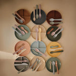 Mushie Silicone Suction Plate for Babies Food Grade Safe Design Minimizes Spills - 