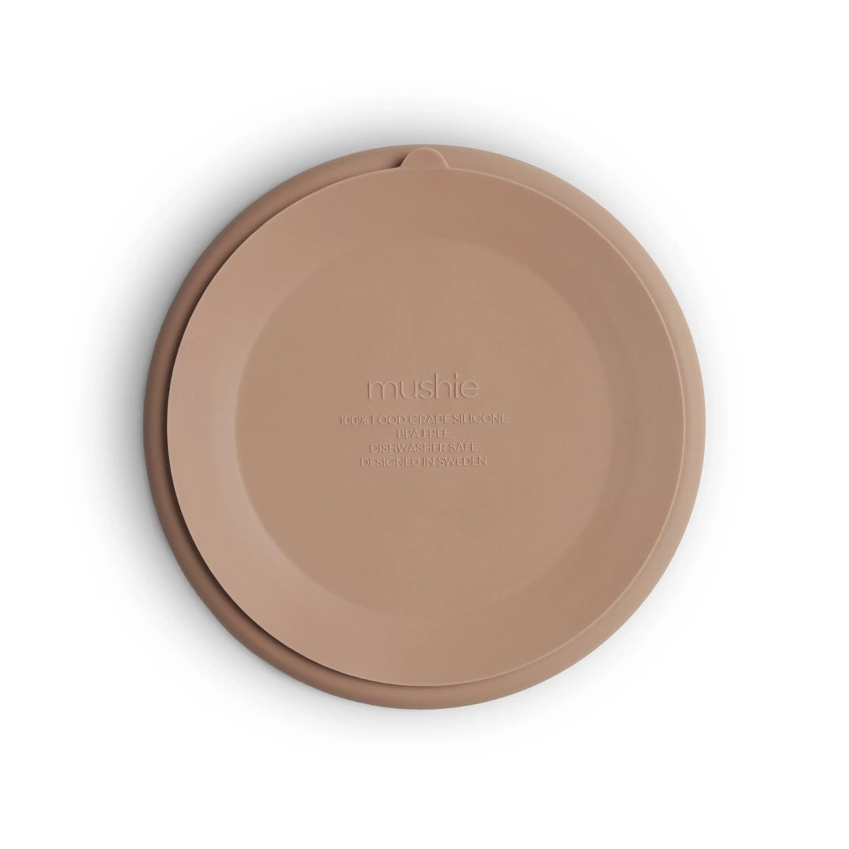 Mushie Silicone Suction Plate for Babies Food Grade Safe Design Minimizes Spills - 