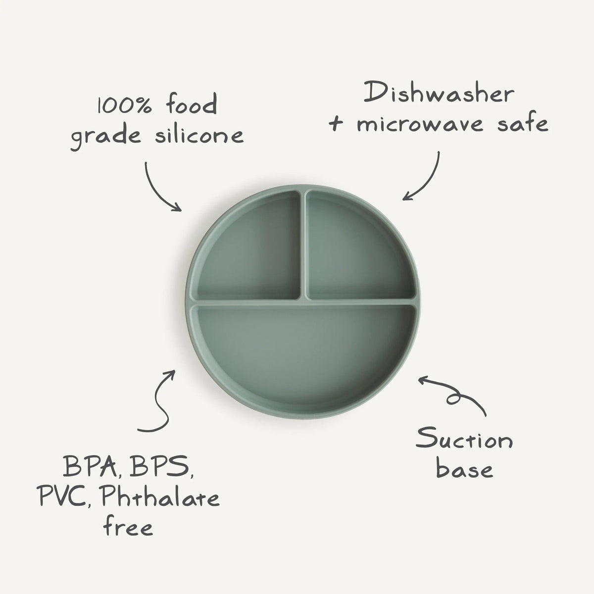 Mushie Silicone Suction Plate - 