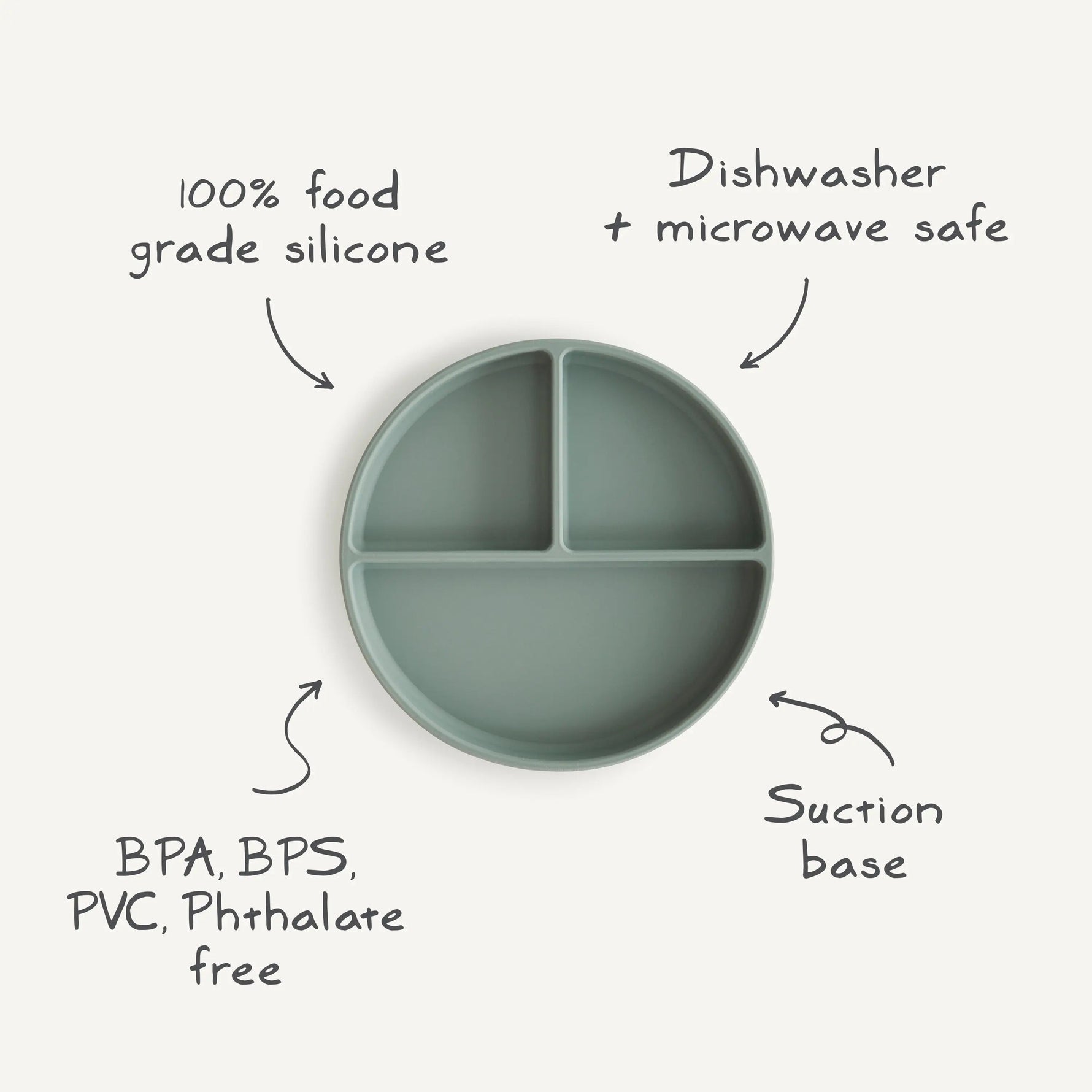 Mushie Silicone Suction Plate - 