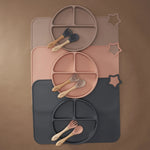 Eizzy Baby Silicone Suction Plate (Muted Pink) - 