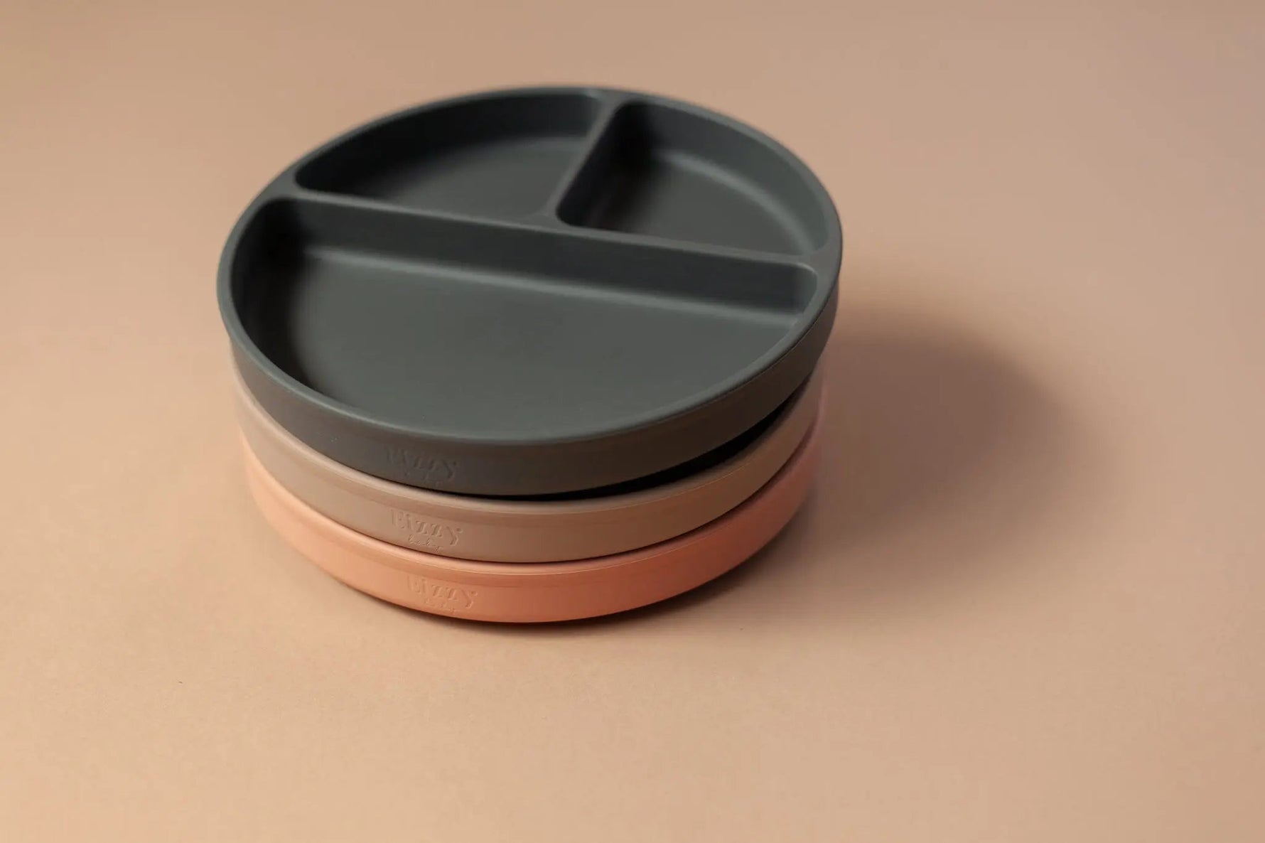 Eizzy Baby Silicone Suction Plate (Muted Pink) - 