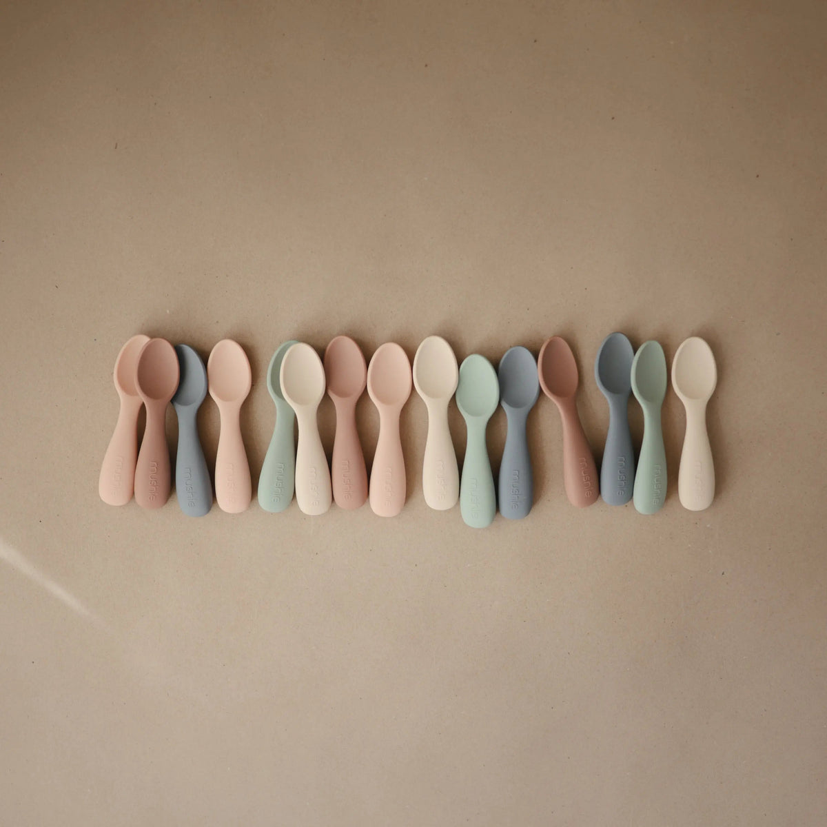 Mushie Silicone Toddler Starter Spoons - 