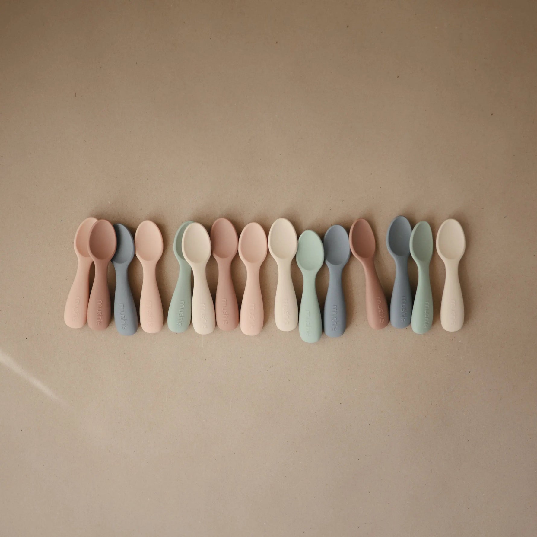 Mushie Silicone Toddler Starter Spoons - 