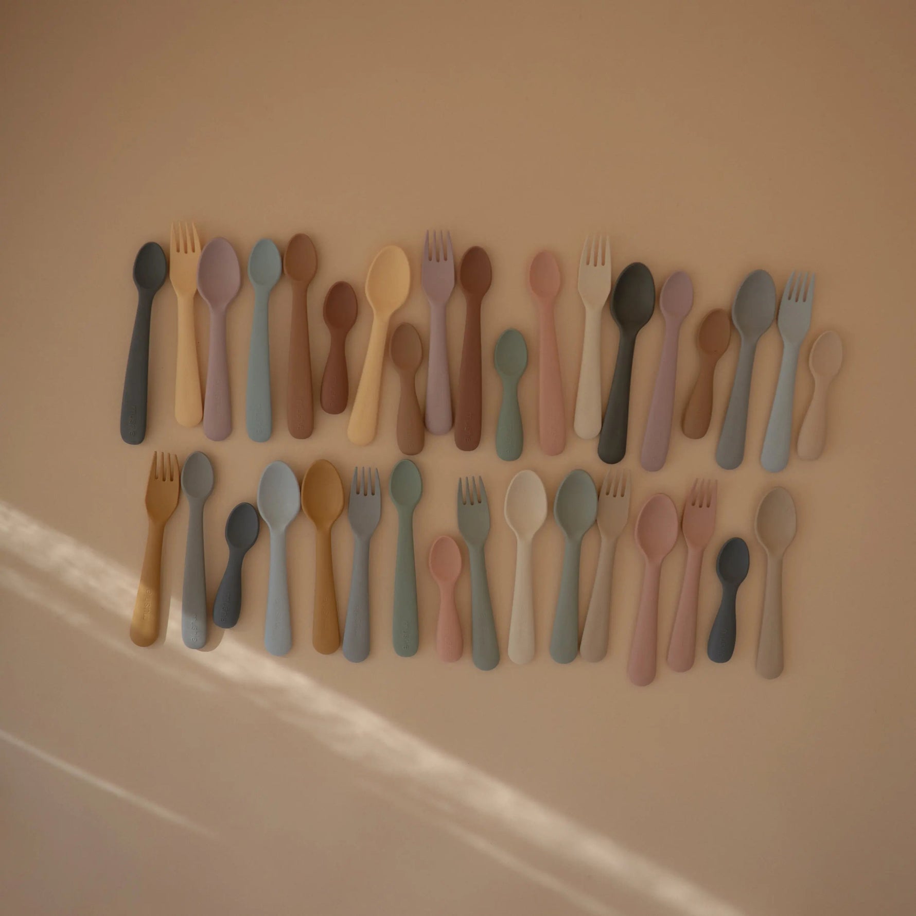 Mushie Silicone Toddler Starter Spoons - 
