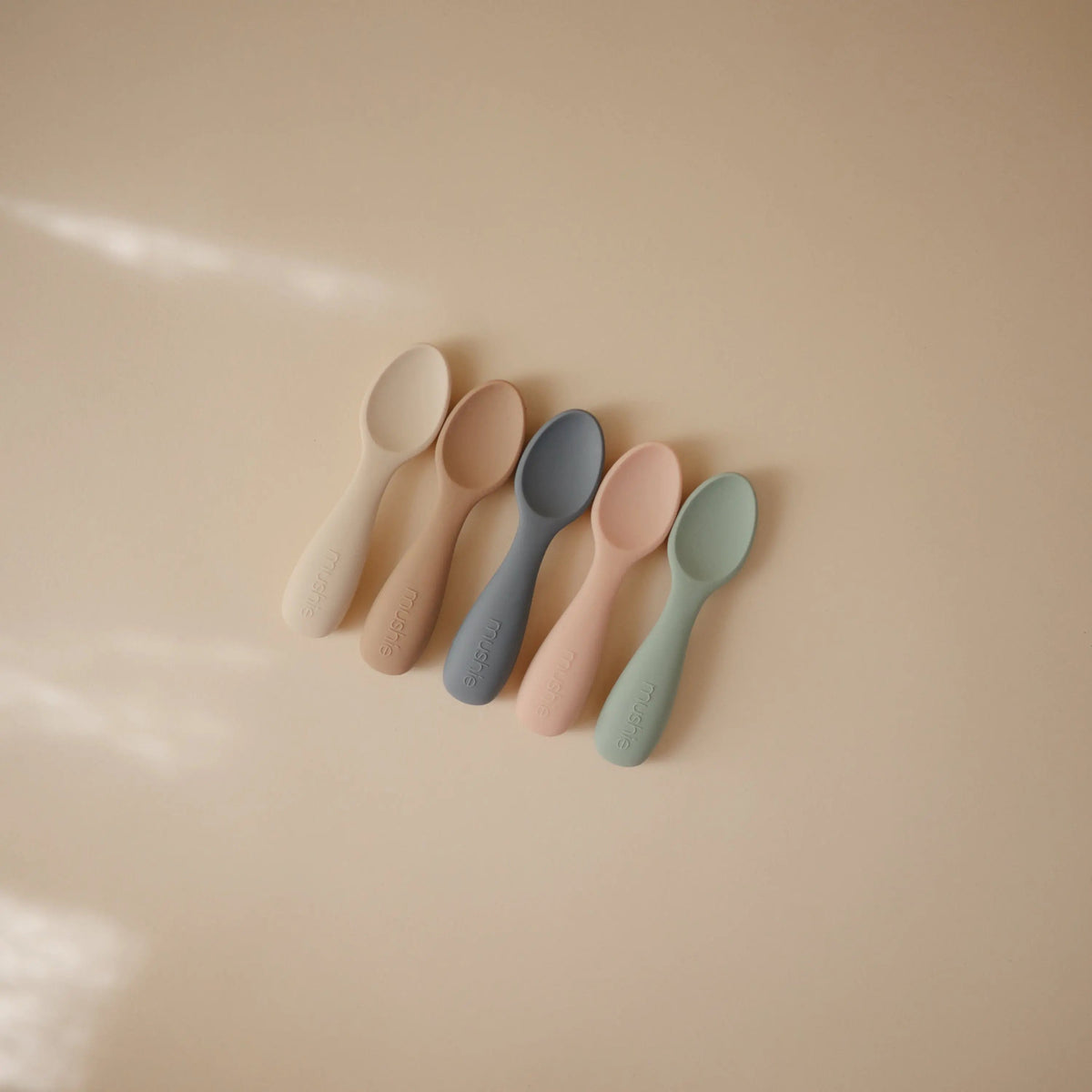 Mushie Silicone Toddler Starter Spoons - 