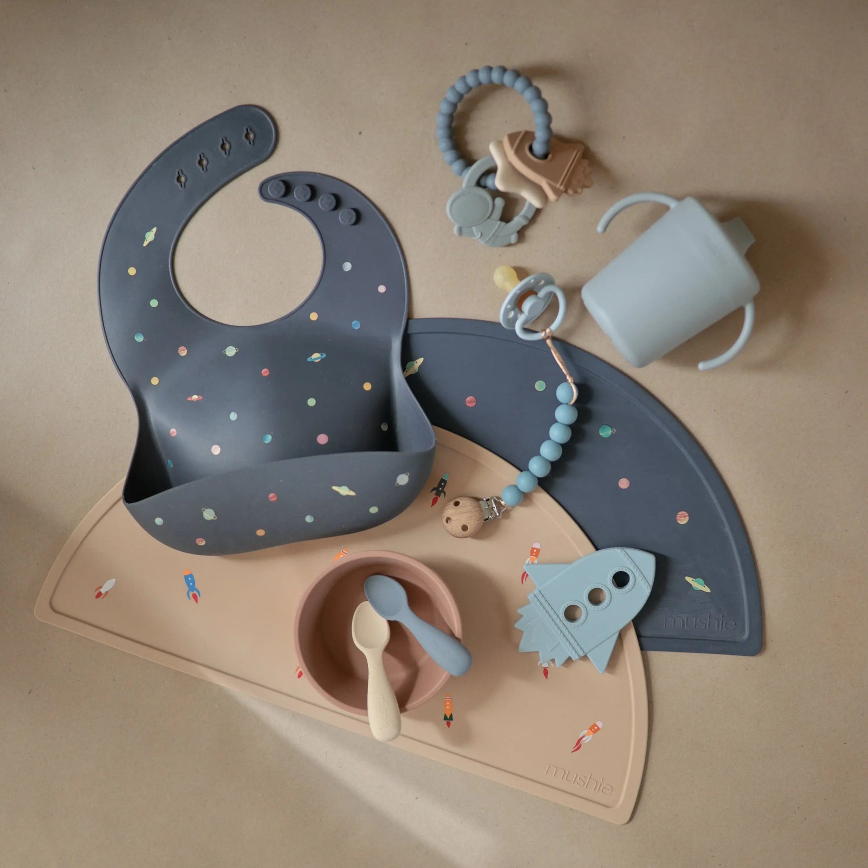 Mushie Silicone Toddler Starter Spoons - 