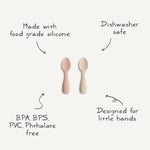 Mushie Silicone Toddler Starter Spoons - 