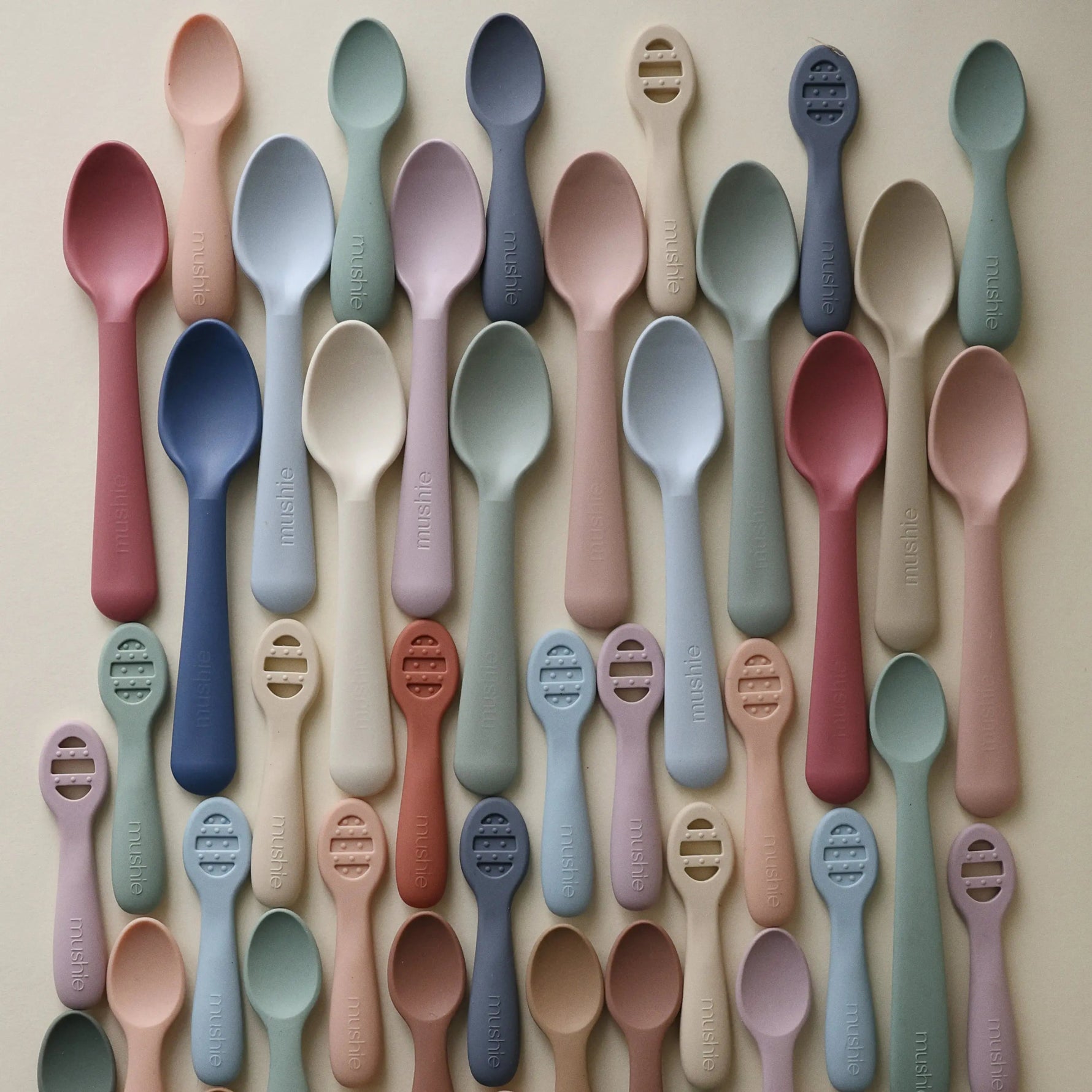 Mushie Silicone Toddler Starter Spoons - 