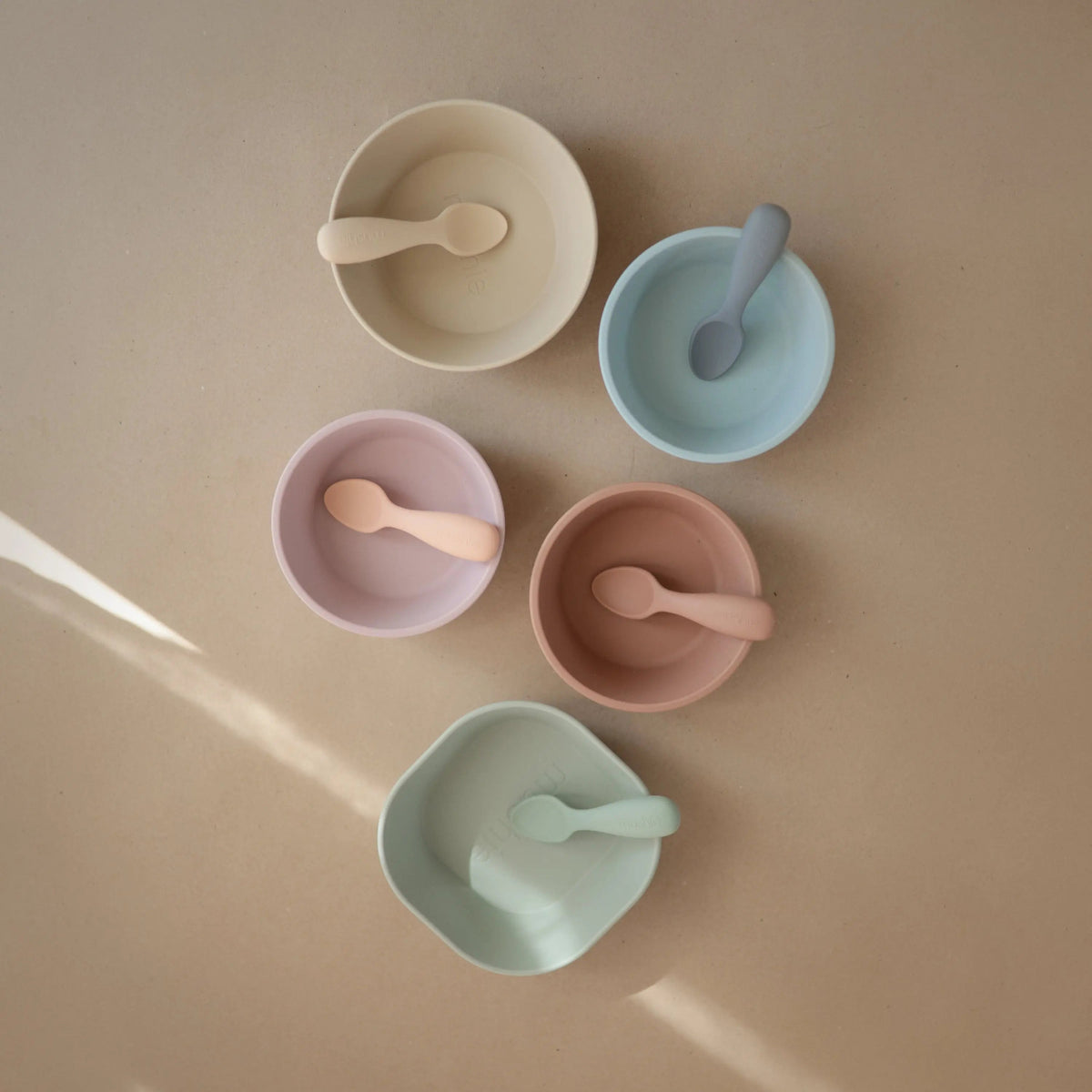 Mushie Silicone Toddler Starter Spoons - 