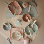 Mushie Silicone Toddler Starter Spoons Non Toxic Food Grade Gentle on Gums Easy Grip Handle - Everetts Place Boutique - 