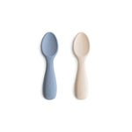 Mushie Silicone Toddler Starter Spoons Non Toxic Food Grade Gentle on Gums Easy Grip Handle - Everetts Place Boutique - 