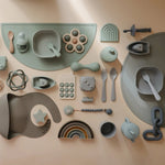 Mushie Silicone Toddler Starter Spoons Non Toxic Food Grade Gentle on Gums Easy Grip Handle - Everetts Place Boutique - 