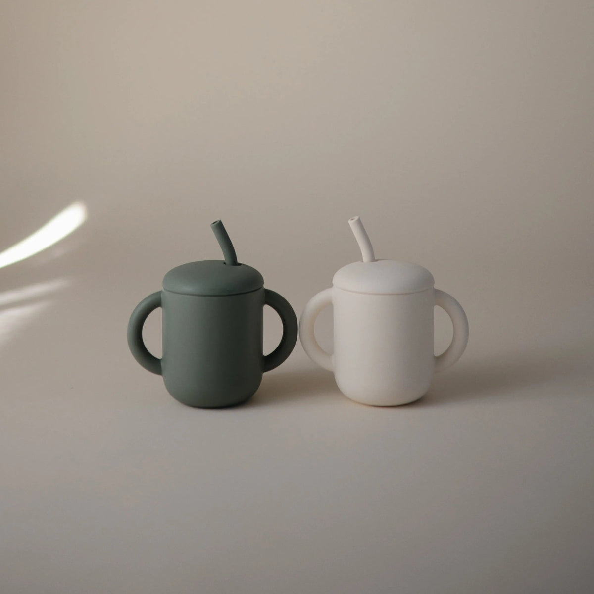 Mushie Silicone Training Cup + Straw - 