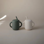 Mushie Silicone Training Cup + Straw - 
