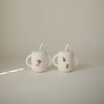 Mushie Silicone Training Cup + Straw - 