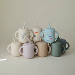 Mushie Silicone Training Cup + Straw - 