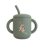 Mushie Silicone Training Cup + Straw