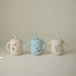 Mushie Silicone Training Cup + Straw - 