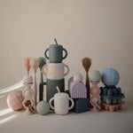 Mushie Silicone Training Cup with Straw for Toddlers and Babies - 