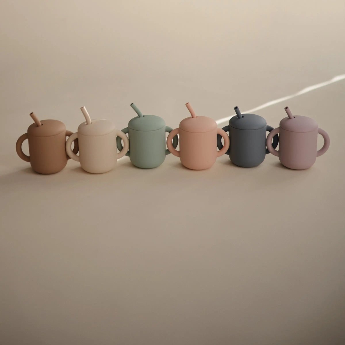 Mushie Silicone Training Cup with Straw for Toddlers and Babies - Everetts Place Boutique - 