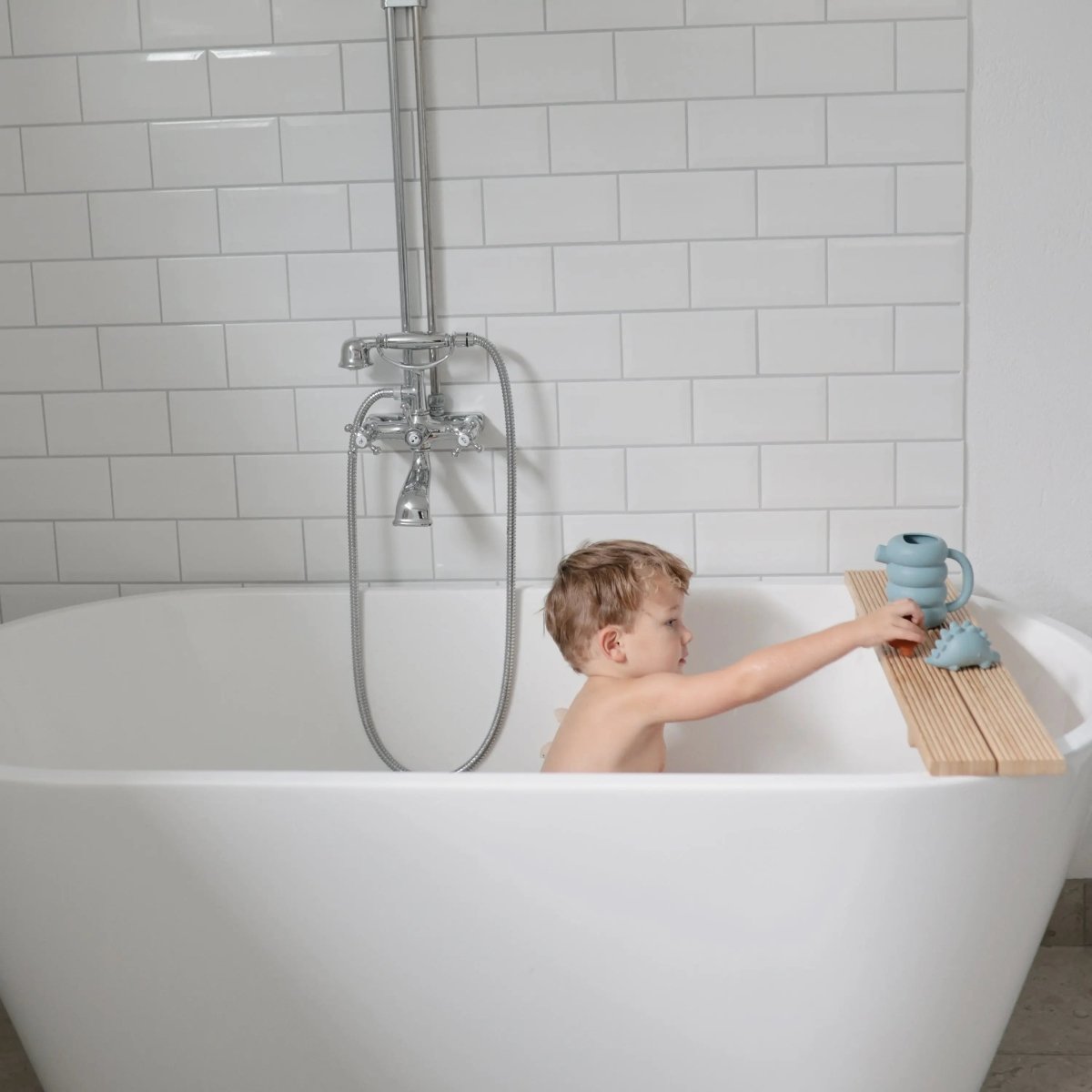 Mushie Silicone Watering Can for Kids Bath Time Fun and Motor Skill Development - Everetts Place Boutique - 