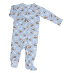Sweet Bamboo Silky Soft Zipper Footie with 2 Way Zipper for Comfortable Babies - 