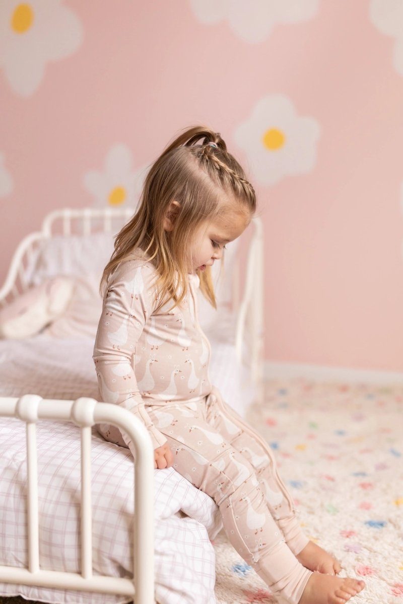 Silly Goose Bamboo Romper For Babies Non Slip Soles - Everetts Place Boutique - 