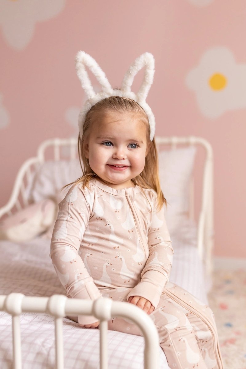 Little Joy Co. Silly Goose Bamboo Romper For Babies Non Slip Soles - Everetts Place Boutique - 