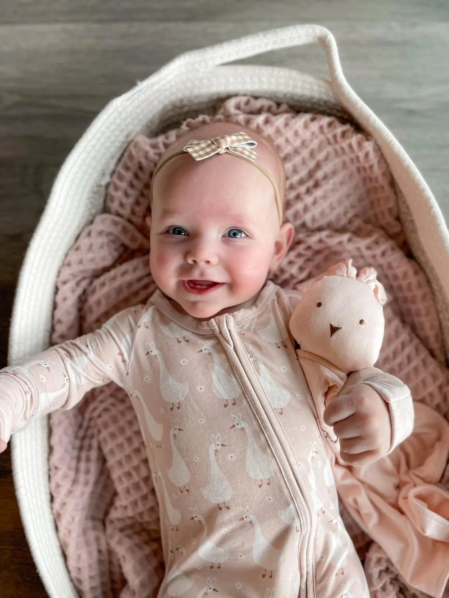 Little Joy Co. Silly Goose Bamboo Romper For Babies Non Slip Soles - Everetts Place Boutique - 