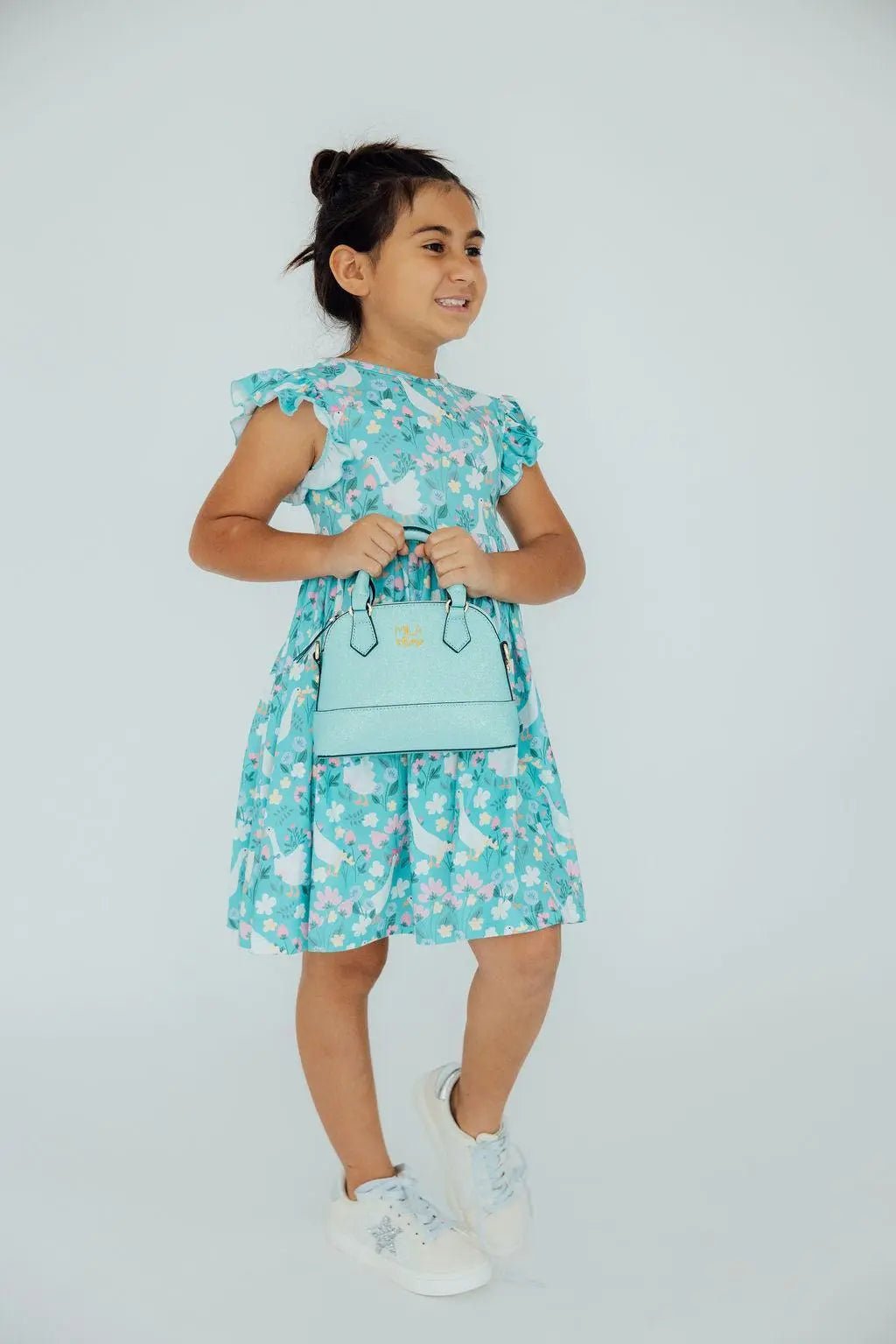 Mila & Rose ® Silly Goose Flutter Sleeve Twirl Dress - 