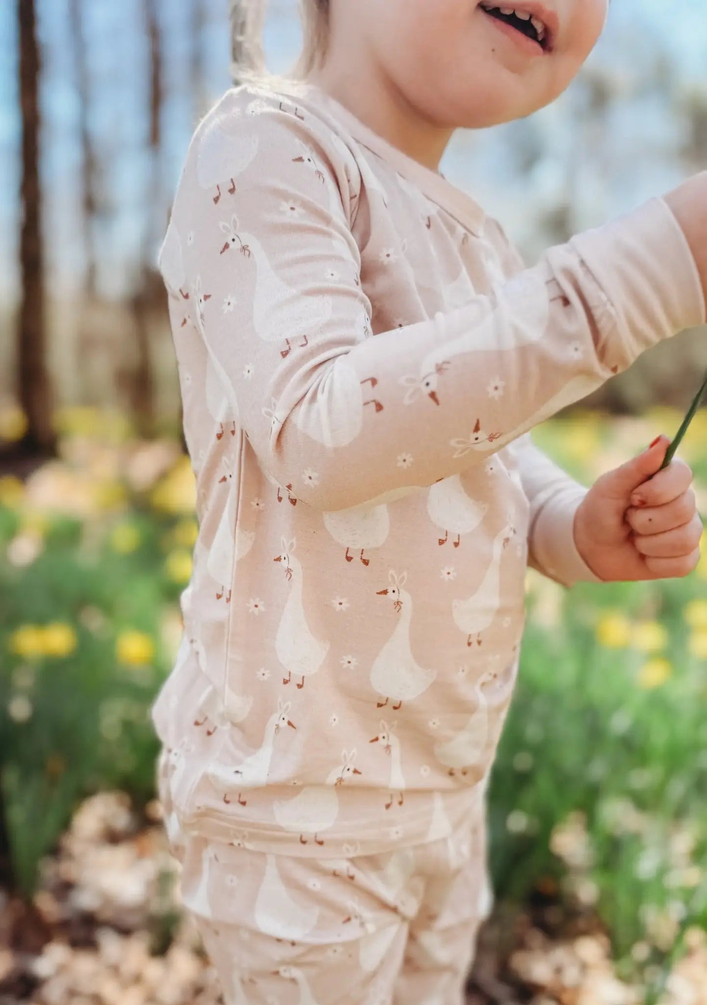 Little Joy Co. Silly Goose on the Loose 2pc Bamboo Pajamas - 