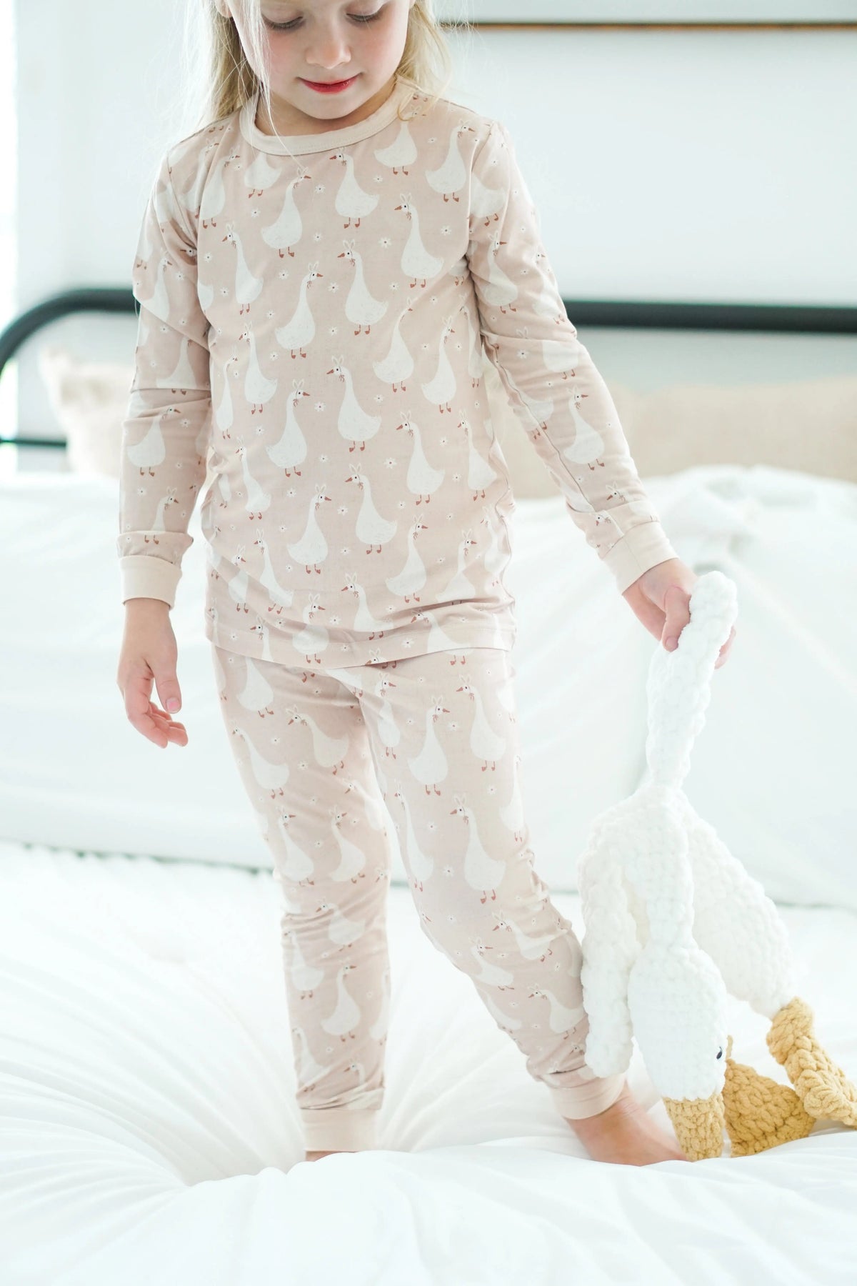 Little Joy Co. Silly Goose on the Loose 2pc Bamboo Pajamas - 