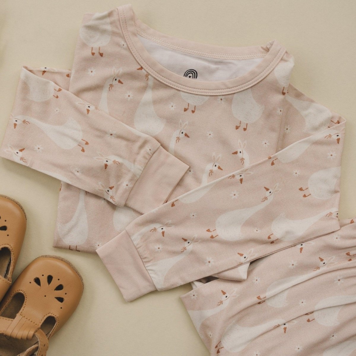 Little Joy Co. Silly Goose on the Loose 2pc Bamboo Pajamas - 