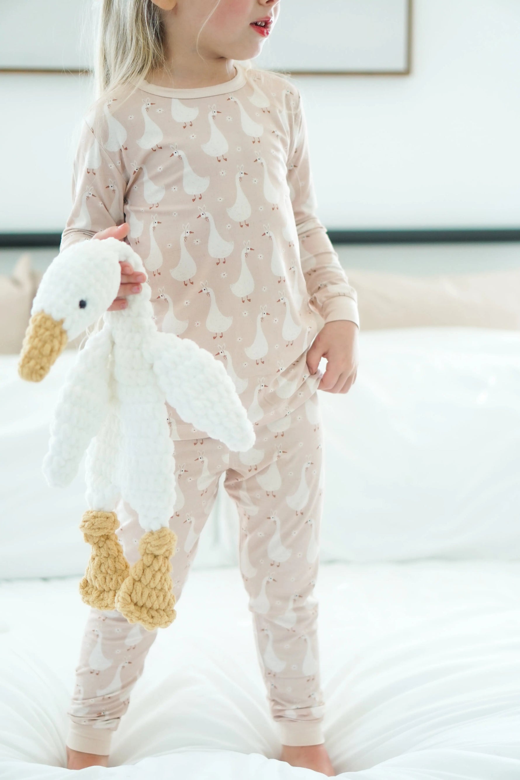 Little Joy Co. Silly Goose on the Loose 2pc Bamboo Pajamas - 