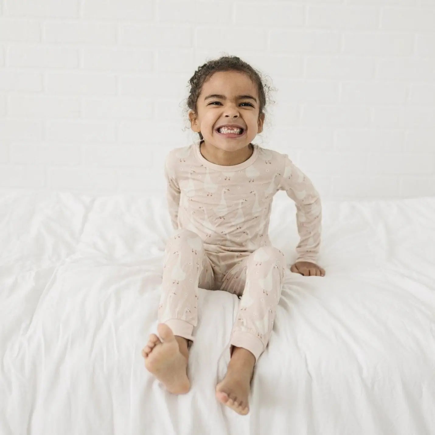 Little Joy Co. Silly Goose on the Loose 2pc Bamboo Pajamas - 