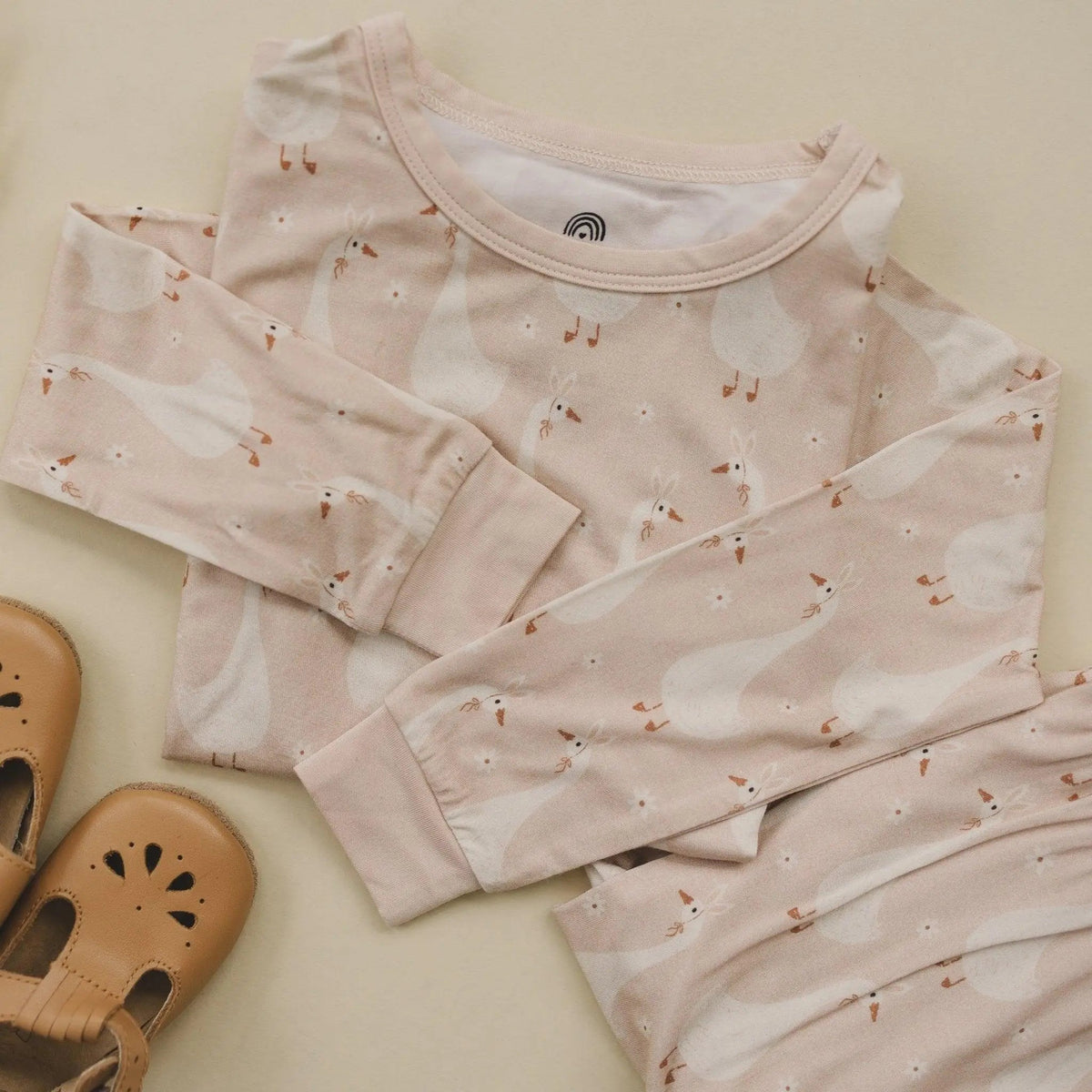 Little Joy Co. Silly Goose on the Loose 2pc Bamboo Pajamas - 