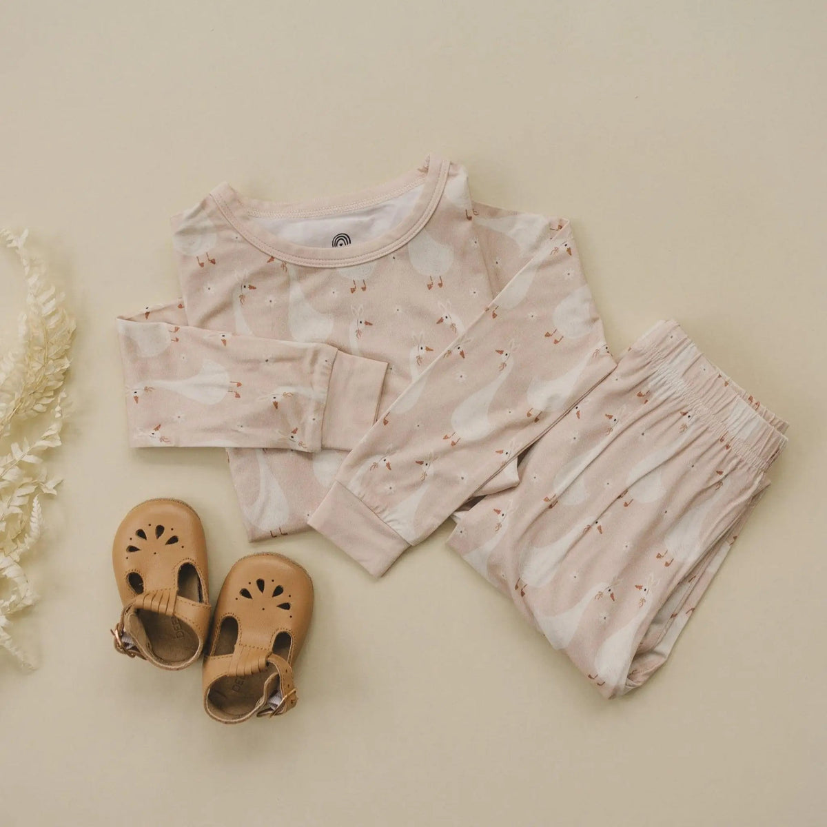 Little Joy Co. Silly Goose on the Loose 2pc Bamboo Pajamas - 