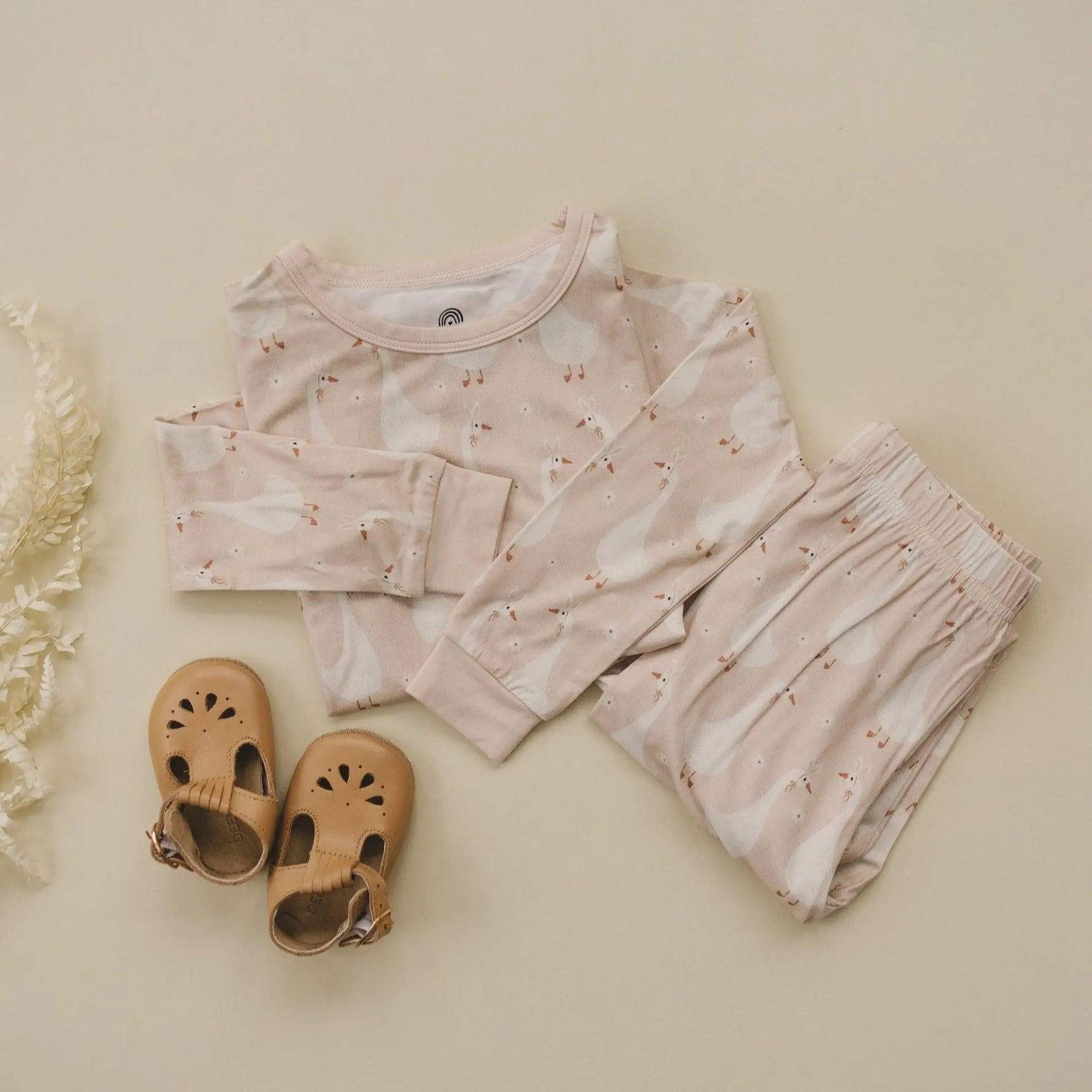 Little Joy Co. Silly Goose on the Loose 2pc Bamboo Pajamas - 