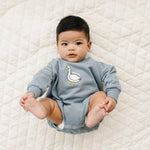Little Joy Co. Silly Goose Sweatshirt Romper For Babies In Multiple Colors - Everetts Place Boutique - 