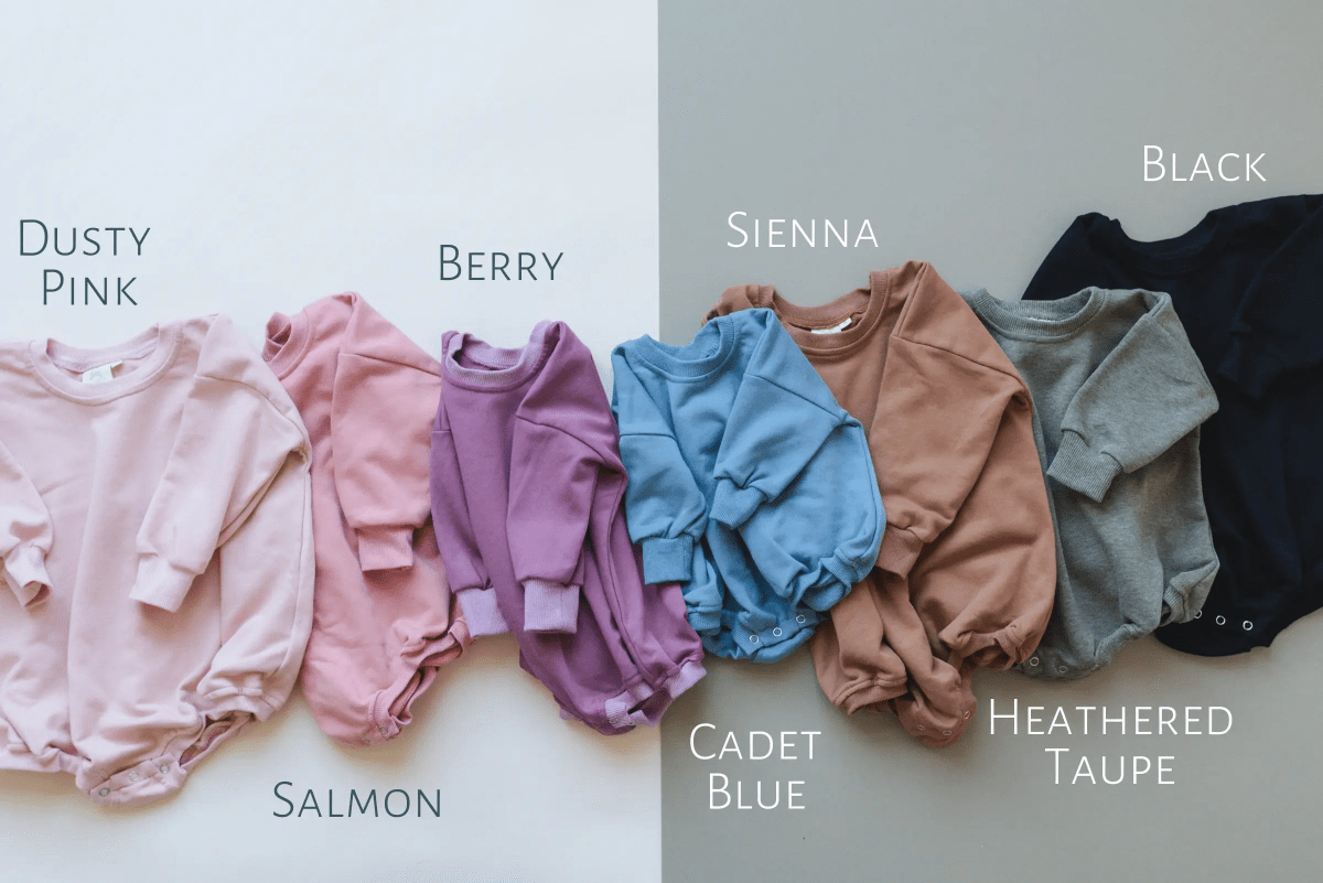 Little Joy Co. Silly Goose Sweatshirt Romper For Babies In Multiple Colors - Everetts Place Boutique - 