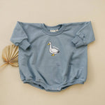 Little Joy Co. Silly Goose Sweatshirt Romper For Babies In Multiple Colors - Everetts Place Boutique - 
