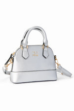 Mila & Rose ® Silver Metallic Girl's Crossbody Purse - 