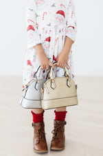 Mila & Rose ® Silver Metallic Girl's Crossbody Purse - 