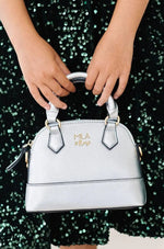 Mila & Rose ® Silver Metallic Girl's Crossbody Purse - 